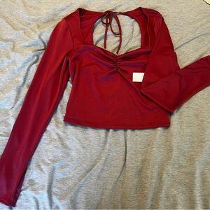 Chic Mauve Long Sleeve Blouse